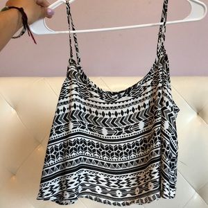 cropped aztec tank